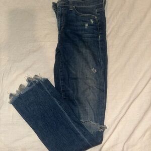 Joe's Jeans Dark Blue Distressed Skinny Jeans